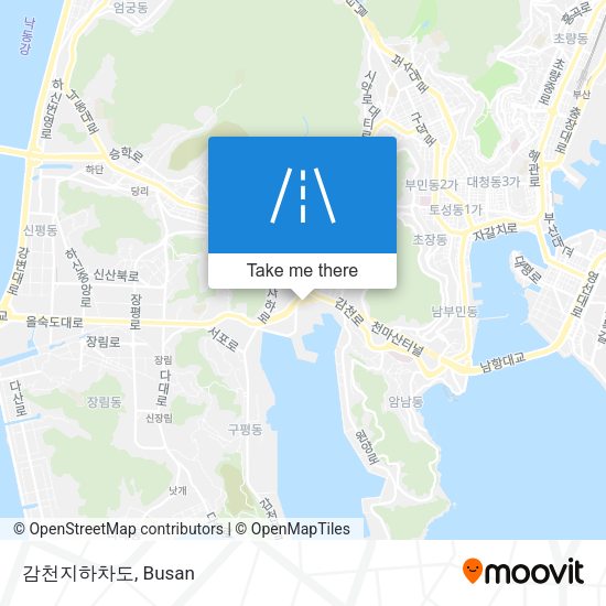 감천지하차도 map