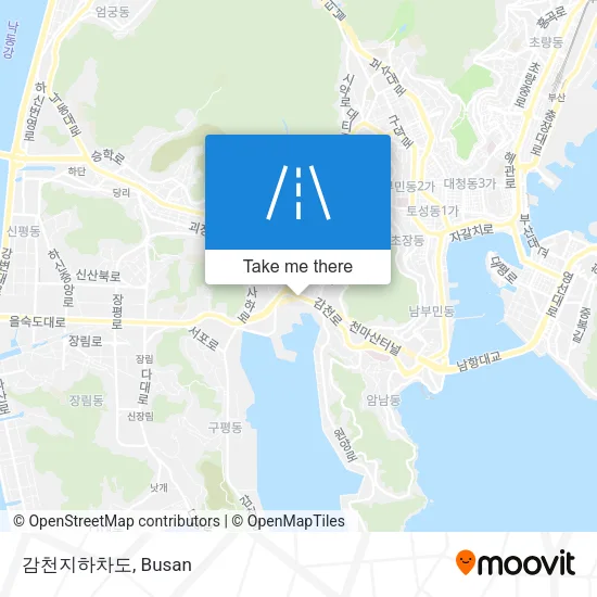 감천지하차도 map