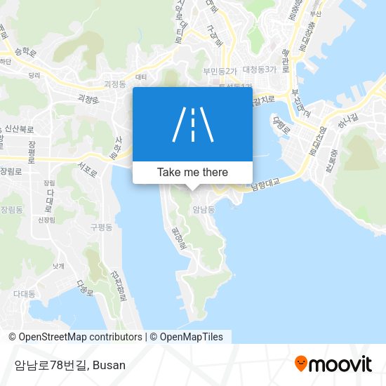 암남로78번길 map