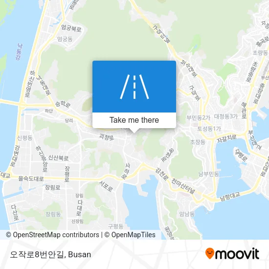 오작로8번안길 map