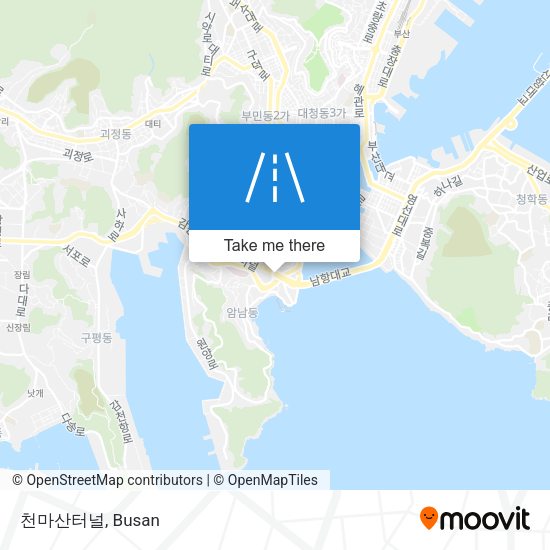 천마산터널 map