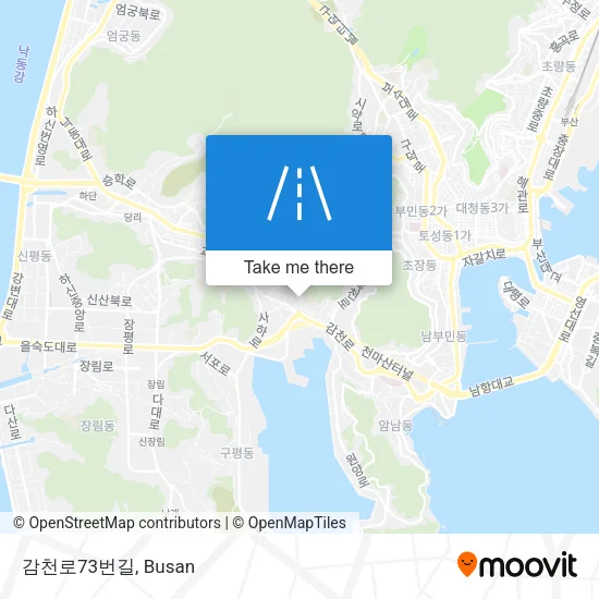 감천로73번길 map