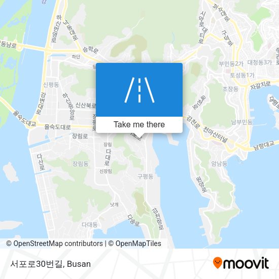 서포로30번길 map