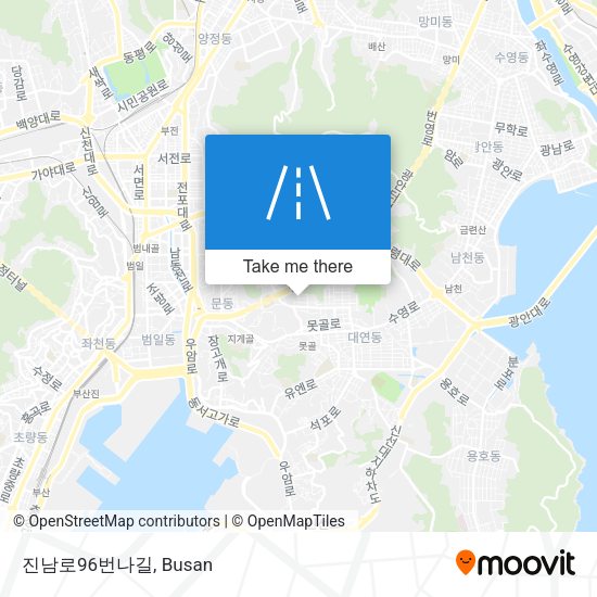 진남로96번나길 map