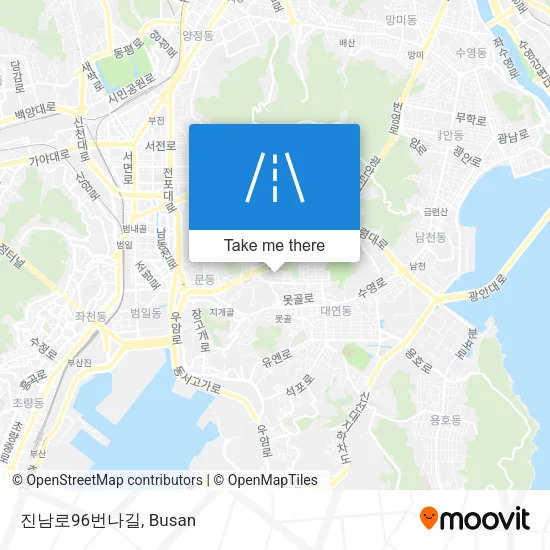 진남로96번나길 map