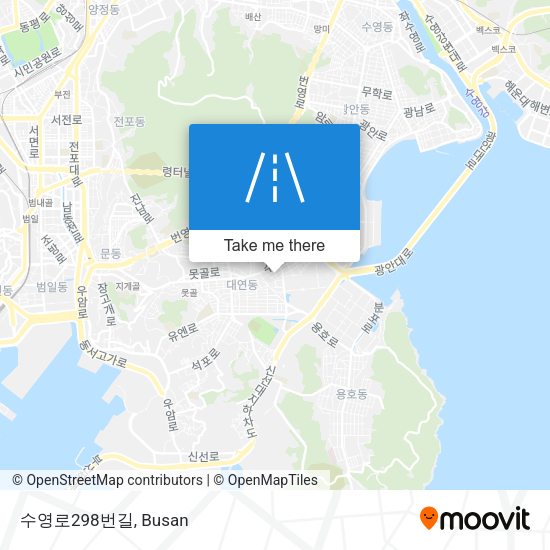 수영로298번길 map