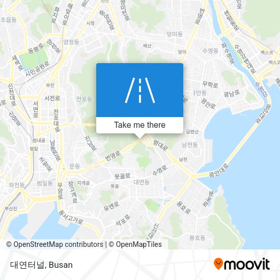 대연터널 map