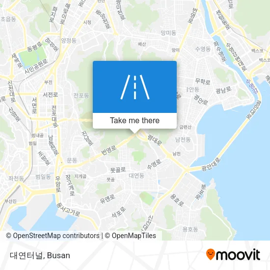 대연터널 map