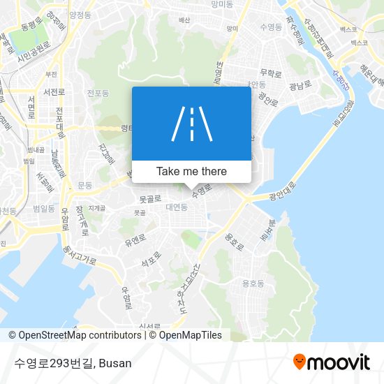 수영로293번길 map