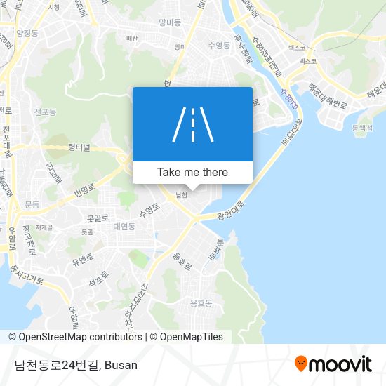 남천동로24번길 map