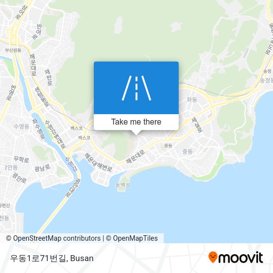 우동1로71번길 map