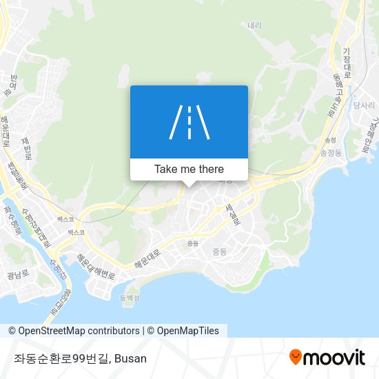 좌동순환로99번길 map