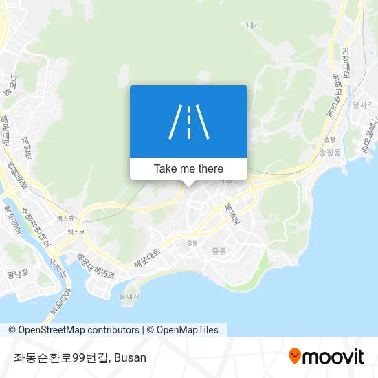 좌동순환로99번길 map
