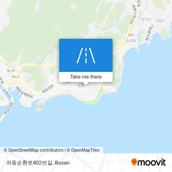 좌동순환로402번길 map