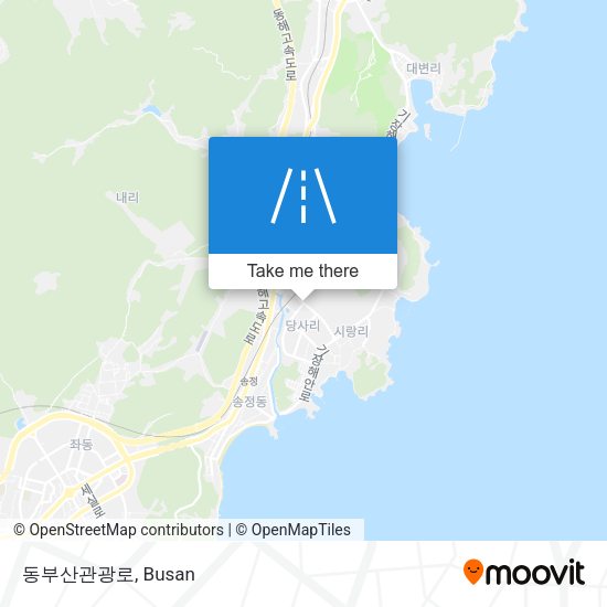 동부산관광로 map