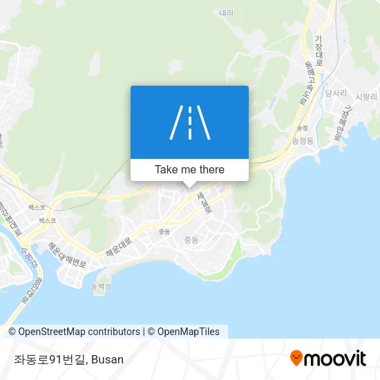 좌동로91번길 map