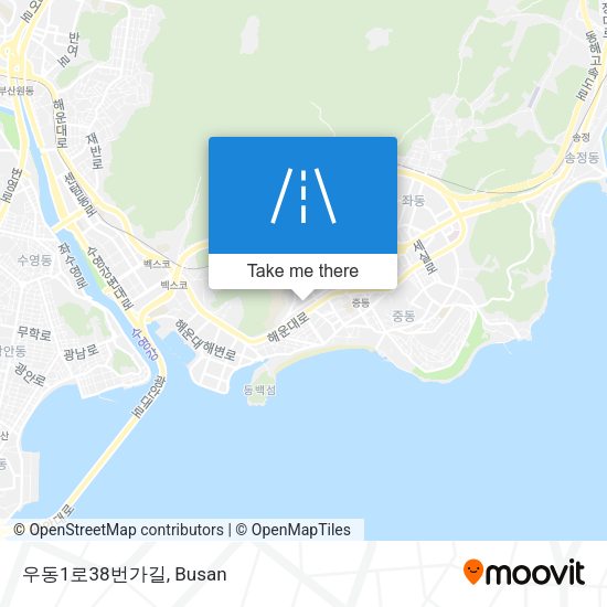 우동1로38번가길 map