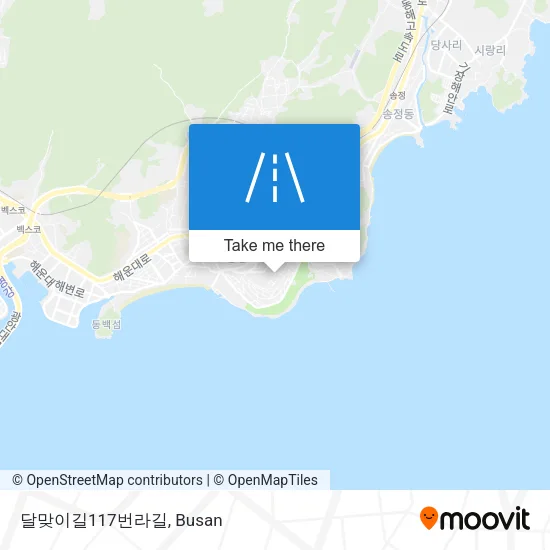 달맞이길117번라길 map