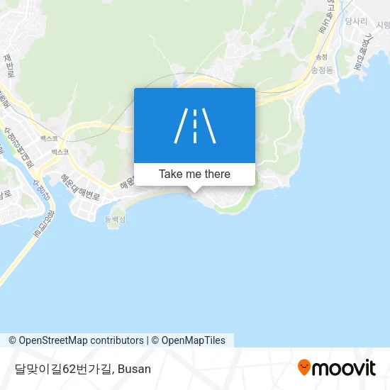 달맞이길62번가길 map