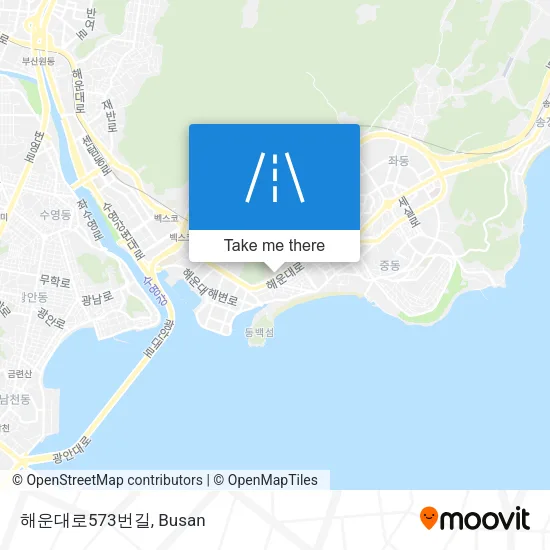 해운대로573번길 map