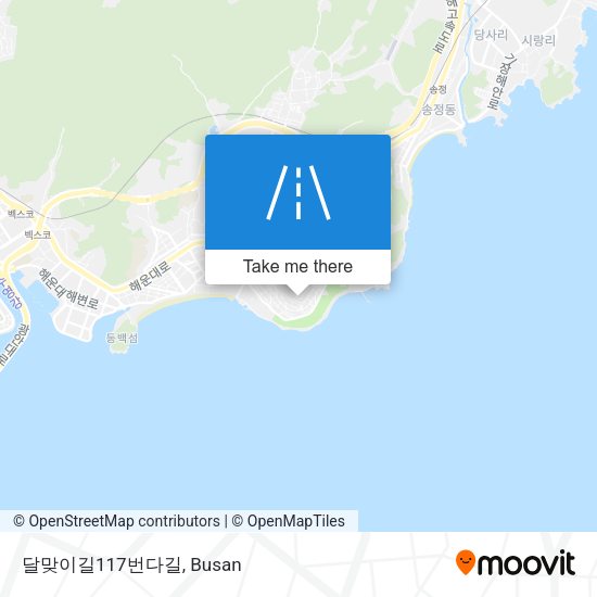 달맞이길117번다길 map