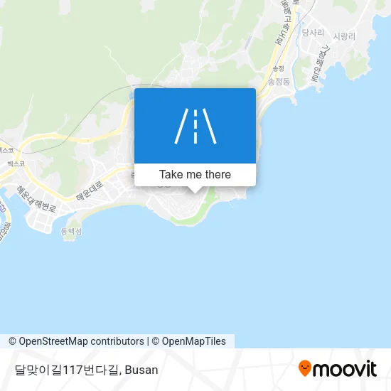 달맞이길117번다길 map
