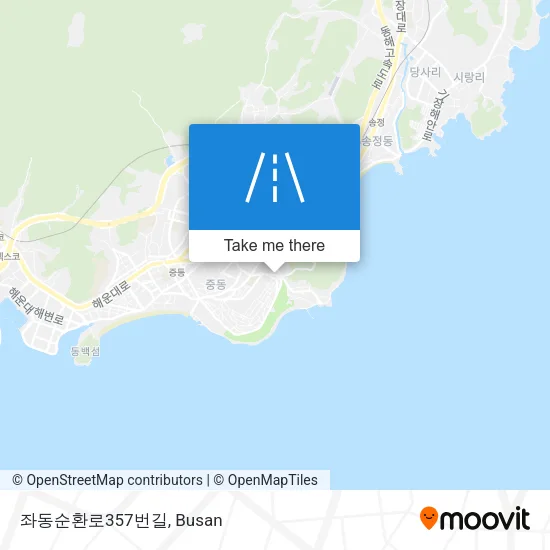 좌동순환로357번길 map