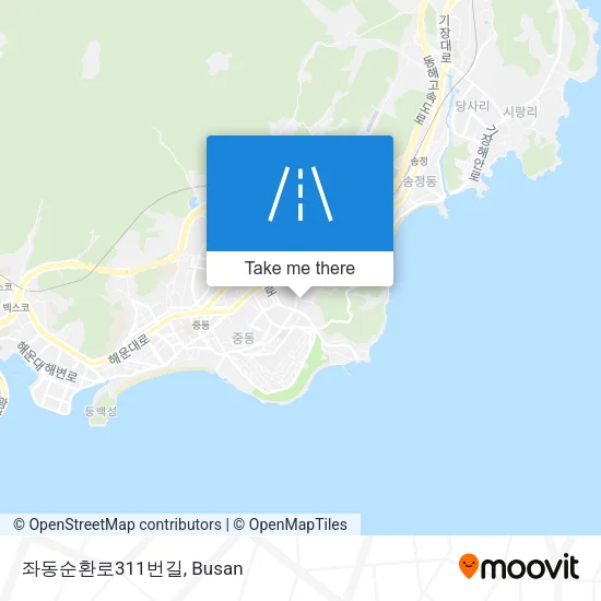좌동순환로311번길 map