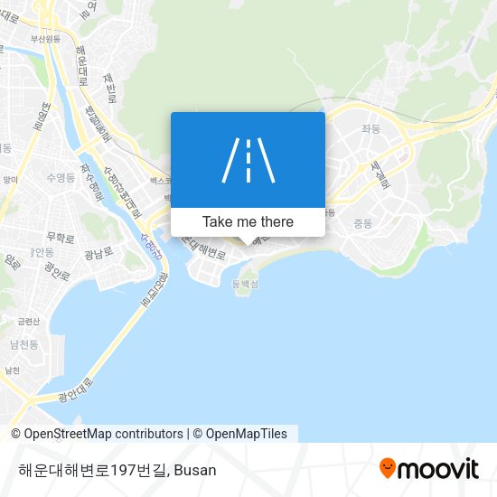 해운대해변로197번길 map