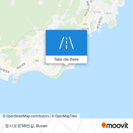 청사포로58번길 map