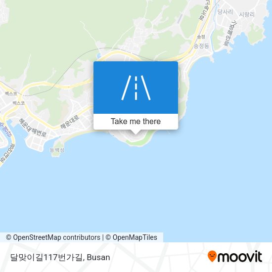 달맞이길117번가길 map
