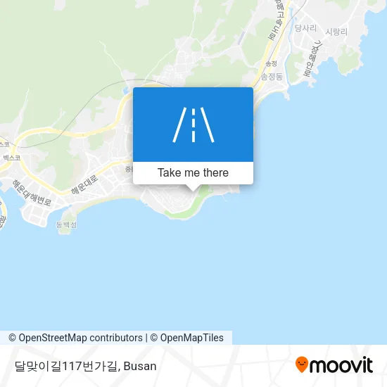 달맞이길117번가길 map