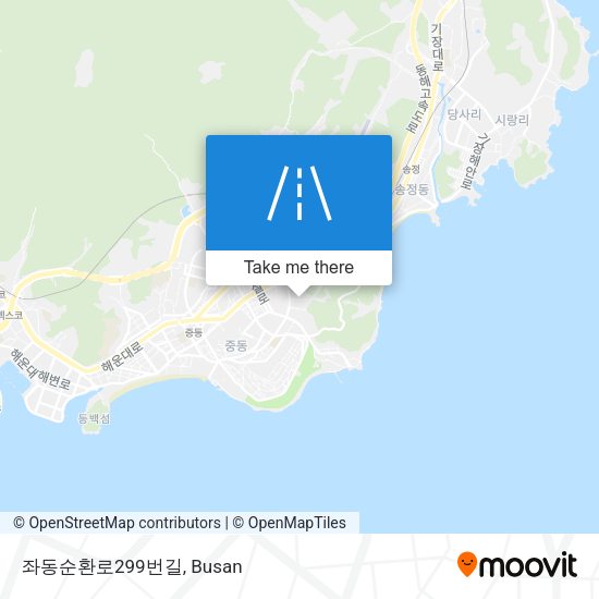 좌동순환로299번길 map