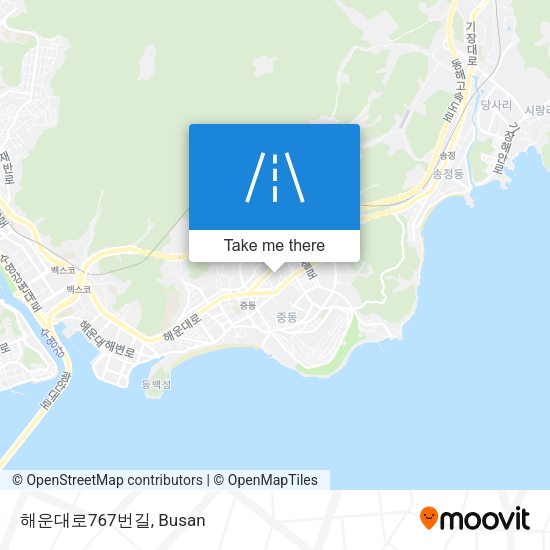 해운대로767번길 map
