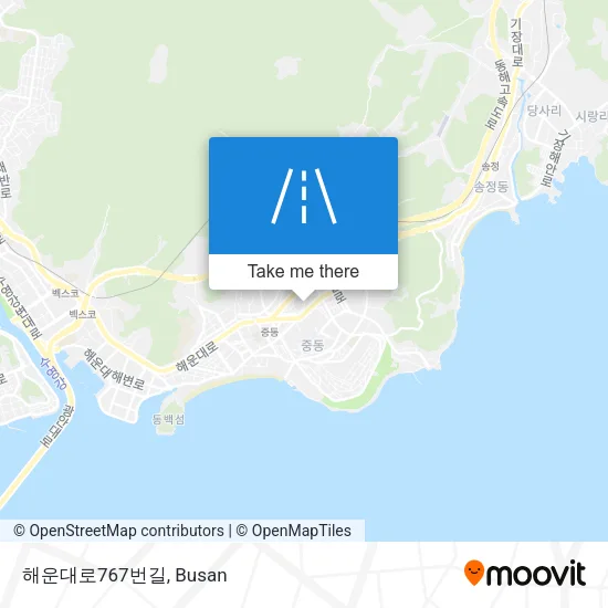 해운대로767번길 map