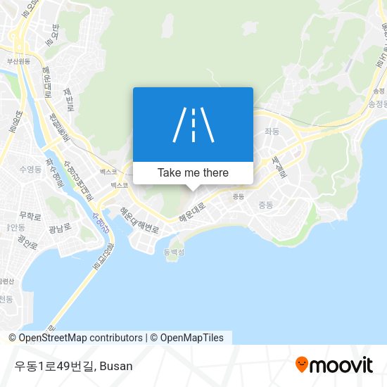 우동1로49번길 map