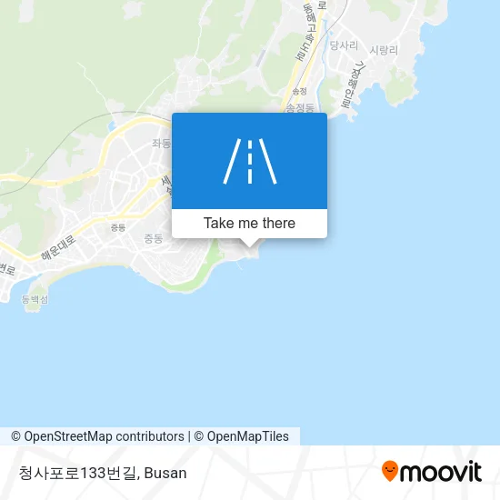 청사포로133번길 map