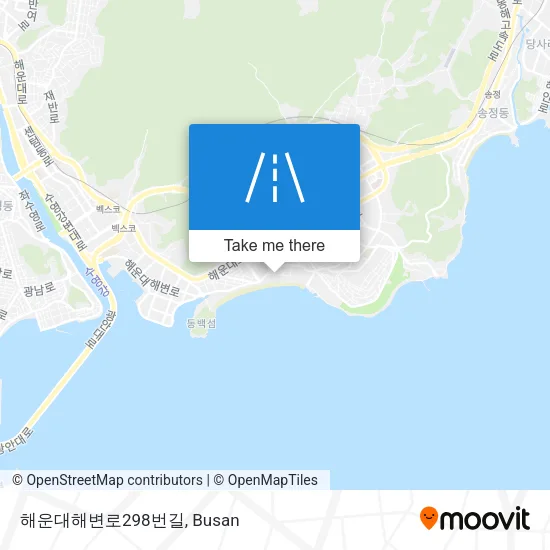 해운대해변로298번길 map