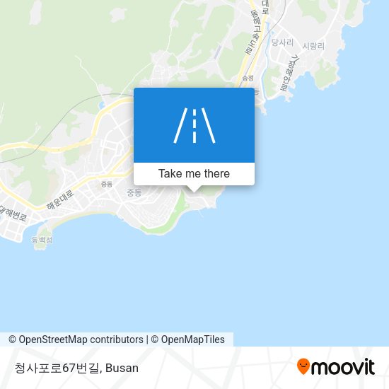 청사포로67번길 map