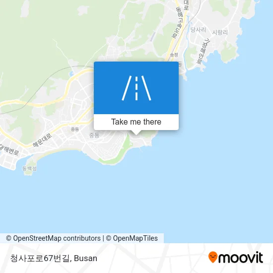 청사포로67번길 map
