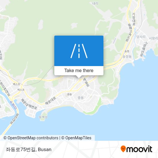 좌동로75번길 map