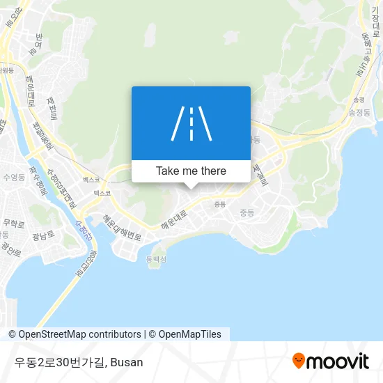 우동2로30번가길 map