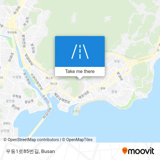 우동1로85번길 map