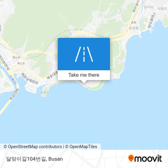 달맞이길104번길 map