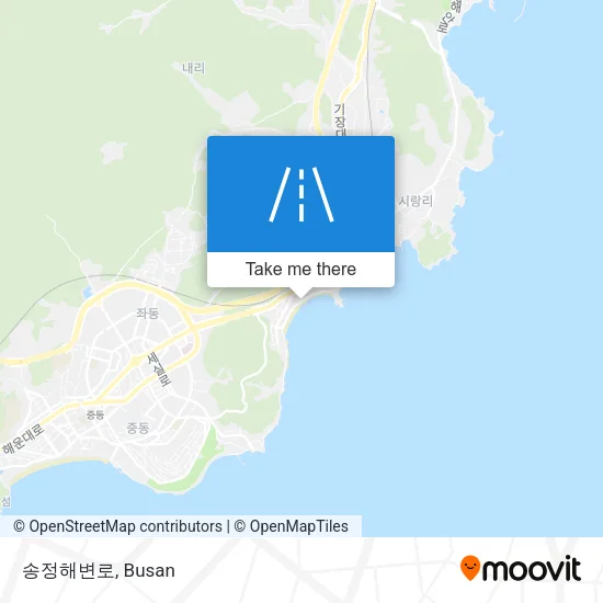 송정해변로 map