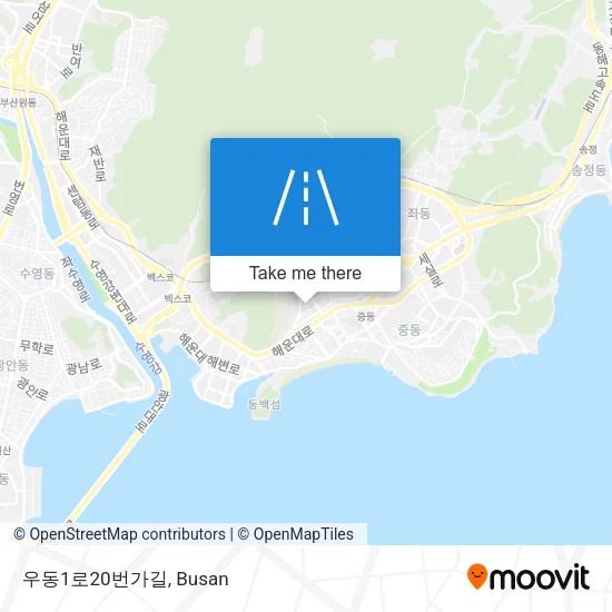 우동1로20번가길 map