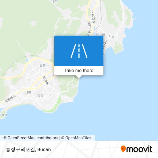 송정구덕포길 map