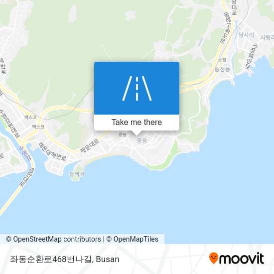 좌동순환로468번나길 map