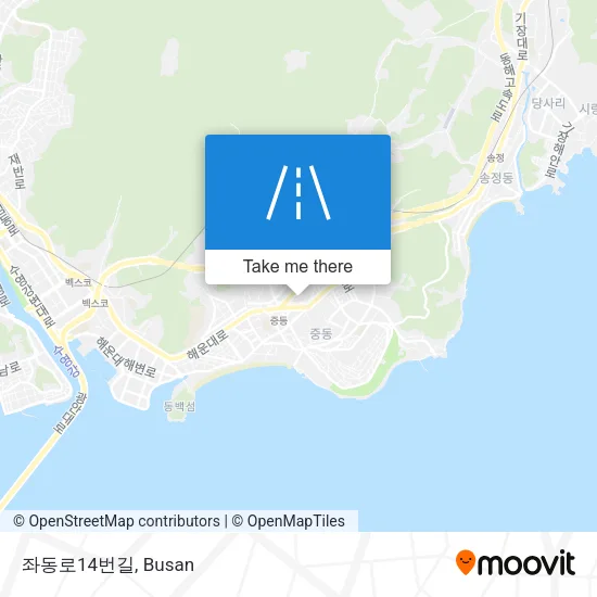 좌동로14번길 map
