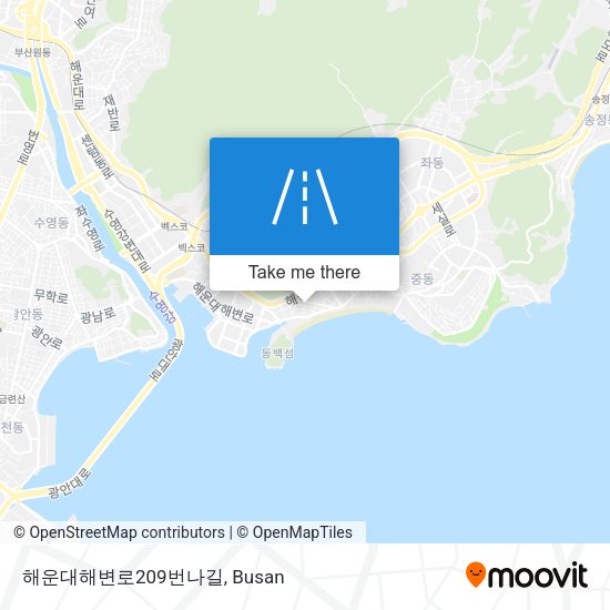 해운대해변로209번나길 map